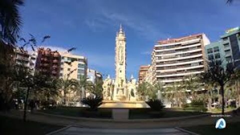 Fuente de la plaza de Los Luceros de Alicante 