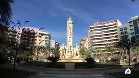Fuente de la plaza de Los Luceros de Alicante Fuente de la plaza de Los Luceros de Alicante