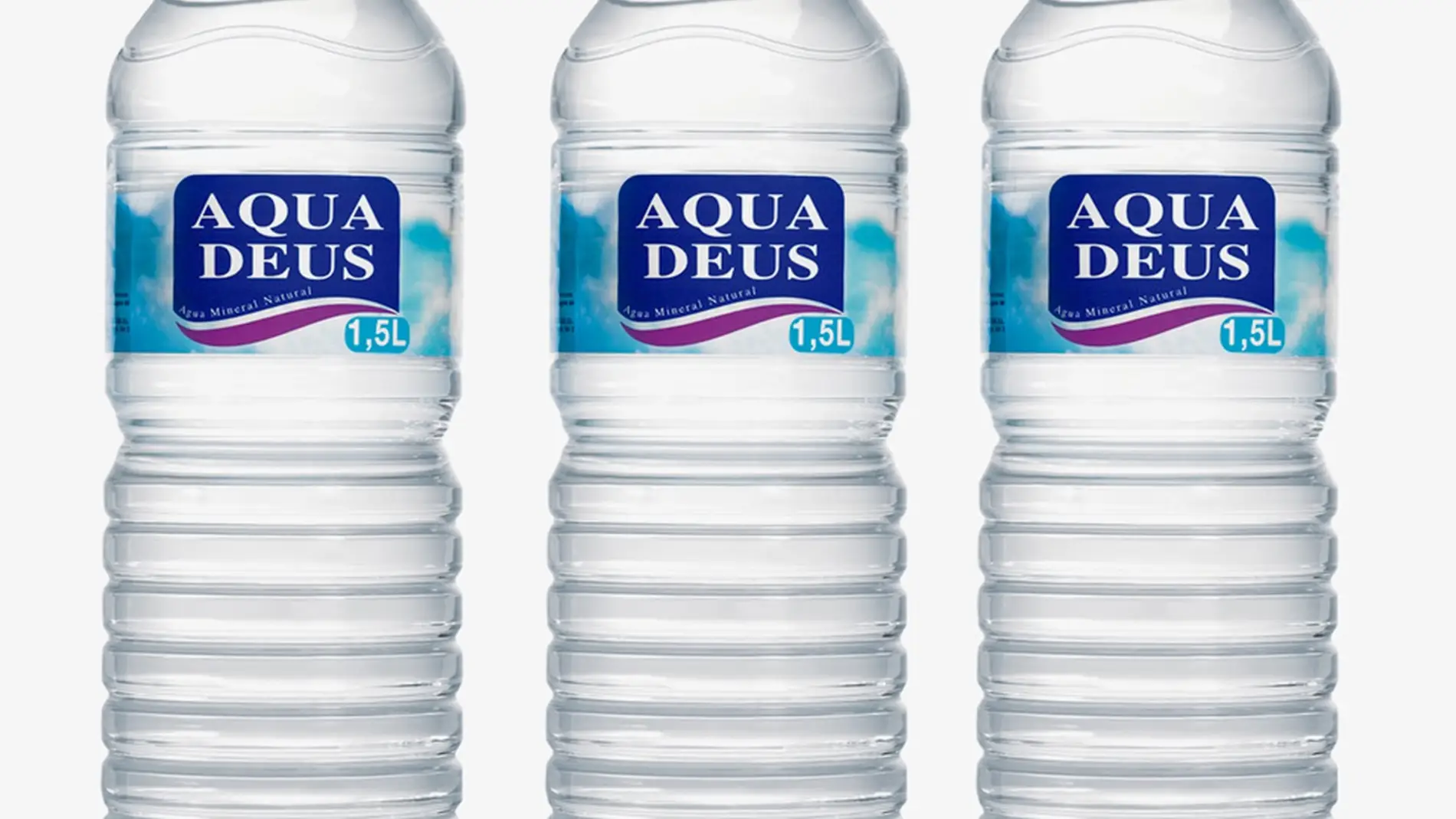 Formato de 1,5 litros de Aquadeus con tapón solidario