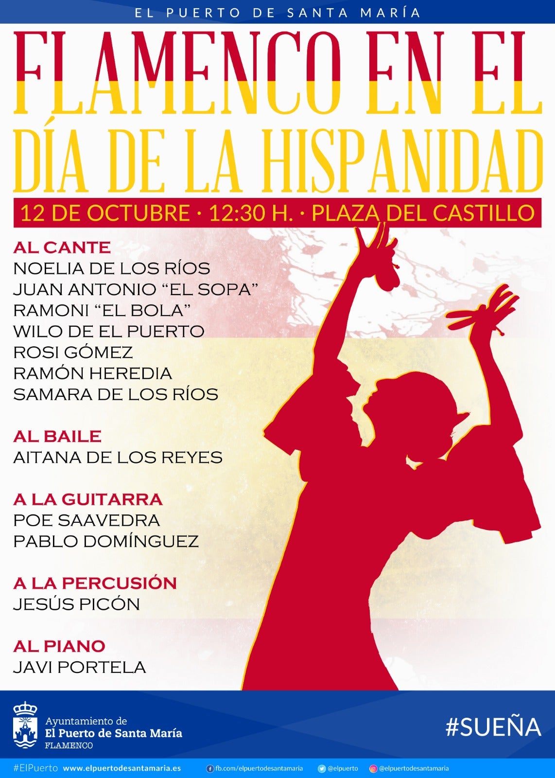 El Puerto celebrará el 12 de octubre con una gran fiesta flamenca en el Centro Histórico El Puerto celebrará el 12 de octubre con una gran fiesta flamenca en el Centro Histórico