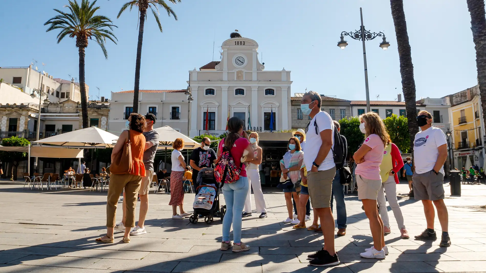 Turistas en Mérida durante este verano