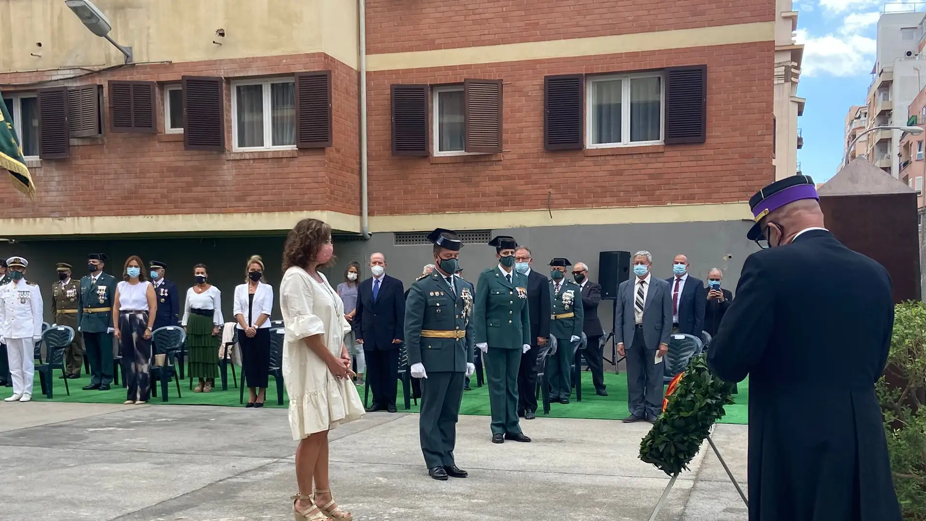 La Guardia Civil celebra en Palma la Virgen del Pilar con un reconocimiento al trabajo "colectivo" en la pandemia