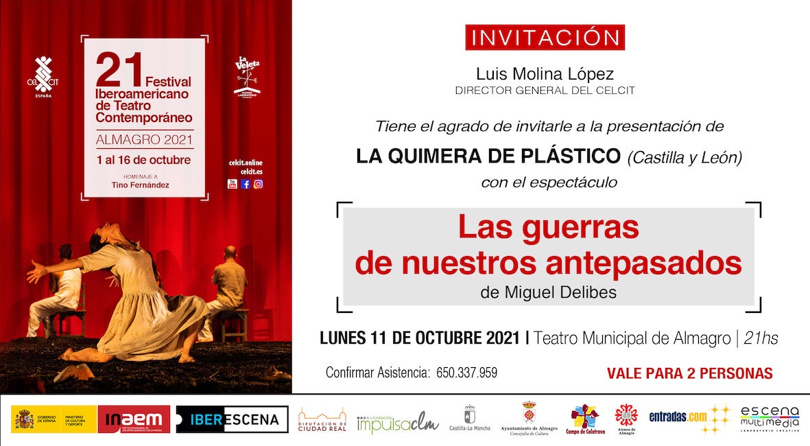 Continúa la programación del Festival Iberoamericano de Teatro Contemporáneo de Almagro Continúa la programación del Festival Iberoamericano de Teatro Contemporáneo de Almagro