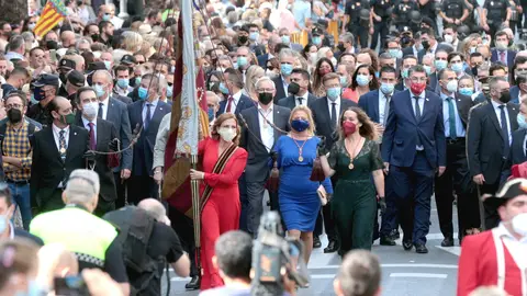 La procesión cívica de València transcurrió con normalidad PROCESION VALENCIA