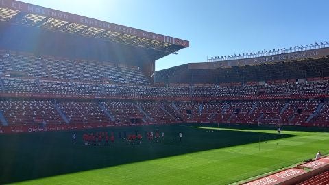 Entrenamiento del Sporting