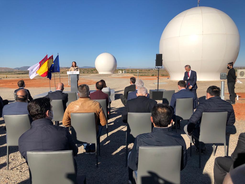 Alcázar inaugura un telepuerto, una instalación de alta tecnología de comunicaciones Alcázar inaugura un telepuerto, una instalación de alta tecnología de comunicaciones