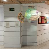 Exposición de los trabajos de los usuarios del Centro Ocupacional de Altabix instalada en El Corte Inglés de Elche. 