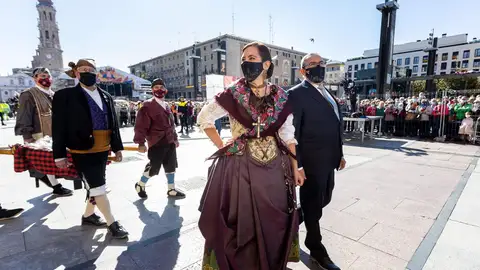 La vicealcaldesa, Sara Fernández, en una imagen de archivo de la Ofrenda de Frutos La vicealcaldesa, Sara Fernández, en una imagen de archivo de la Ofrenda de Frutos