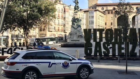 Ertzaintza en Vitoria 