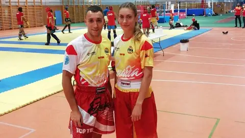 Participantes segovianos en el Campeonato del Mundo de kick-boxing en Italia Centro deportivo Segovia