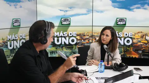 Ione Belarra con Carlos Alsina en 'Más de uno' Ione Belarra con Carlos Alsina en 'Más de uno'