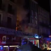 O incendio rexistrouse nunha vivenda do Casco Vello de Ourense