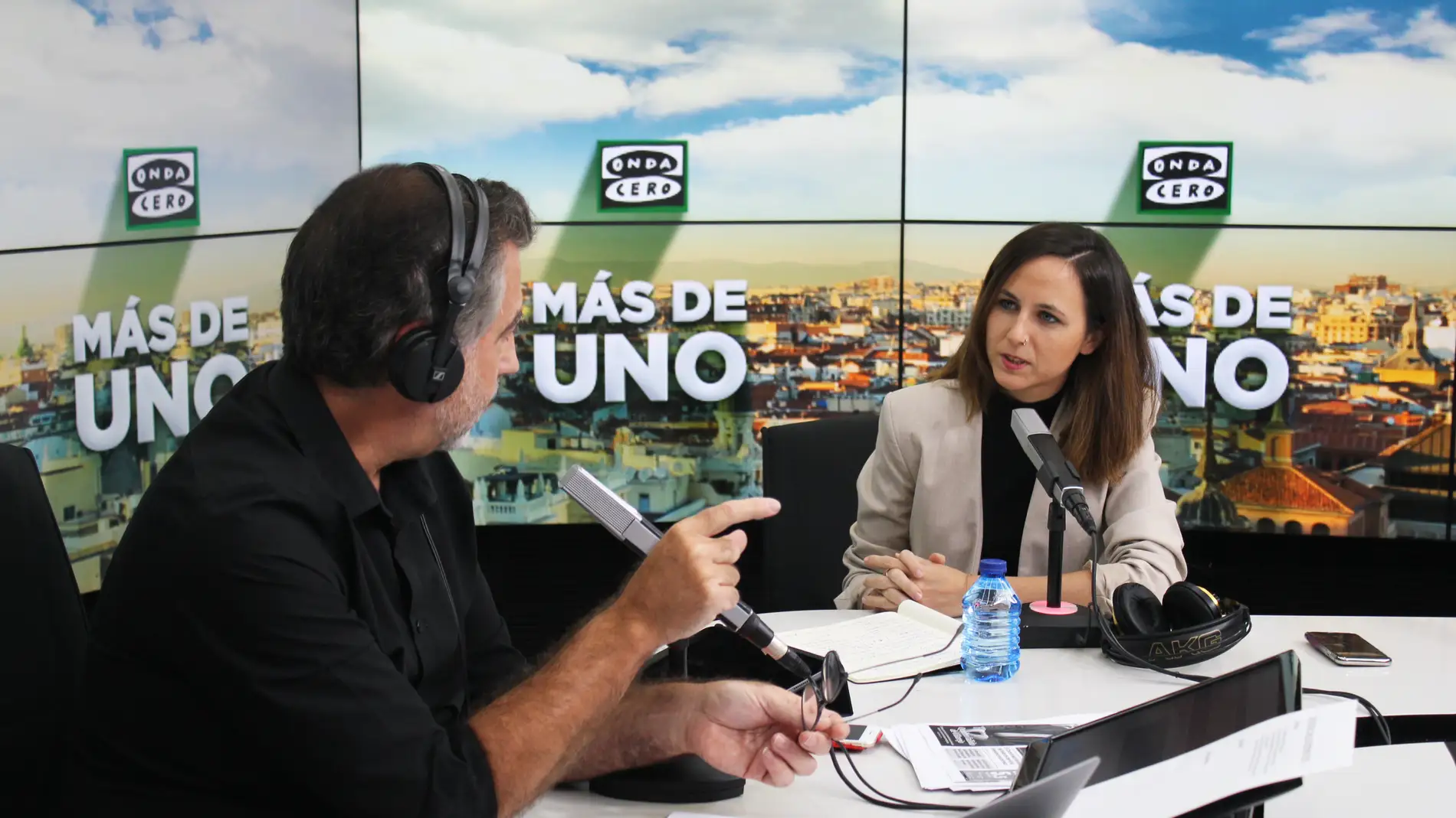 Ione Belarra con Carlos Alsina en 'Más de uno'