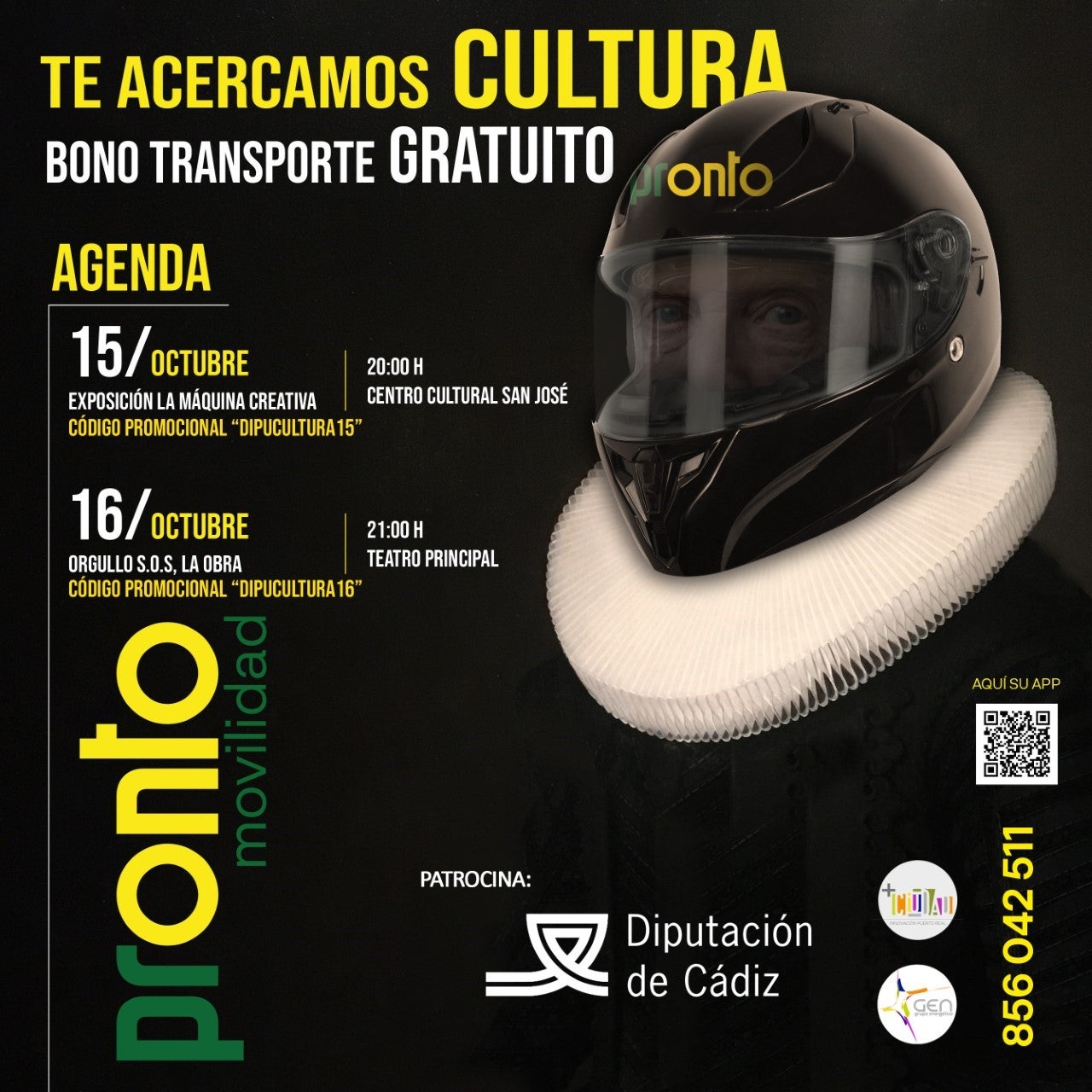 La cultura en Puerto Real, más cerca gracias al servicio 'Pronto' y la Diputación de Cádiz La cultura en Puerto Real, más cerca gracias al servicio 'Pronto' y la Diputación de Cádiz