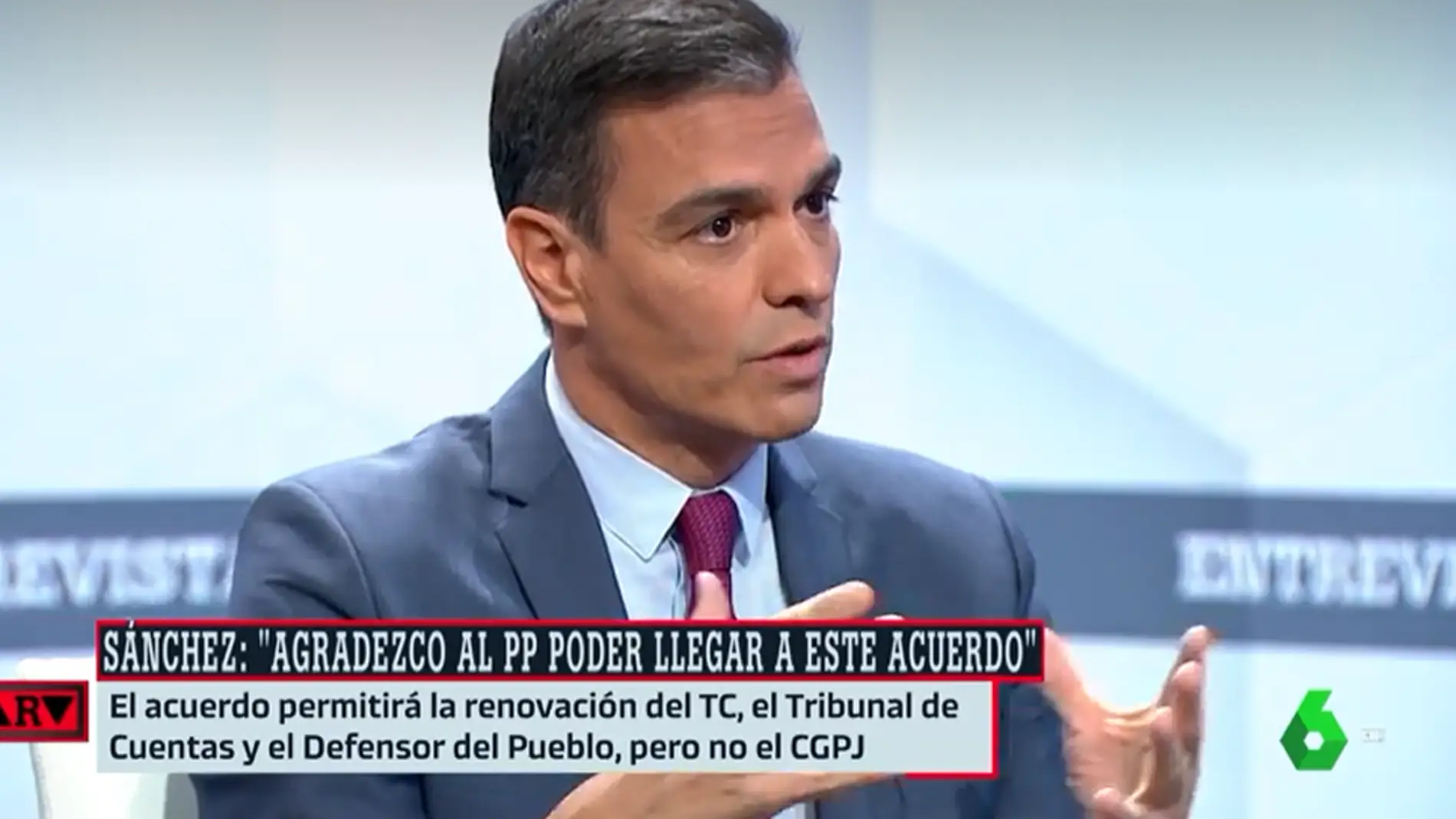 Pedro Sánchez agradece el acuerdo con el PP aunque considera un "sinsentido" el bloqueo del CGPJ