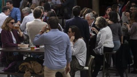 Local del centro de Sevilla antes de la pandemia 