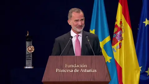 Vídeo completo del discurso del rey Felipe VI en los Premios Princesa de Asturias 2021 Vídeo completo del discurso del rey Felipe VI en los Premios Princesa de Asturias 2021