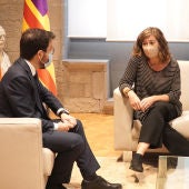 Armengol insta a Cataluña a trabajar conjuntamente contra la "infrafinanciación histórica"