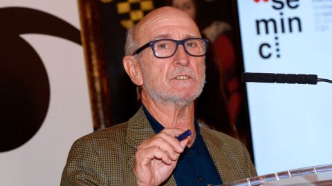 Javier Angulo, director de la Seminci de Valladolid, durante la presentaci&oacute;n de la edici&oacute;n 66 del festival