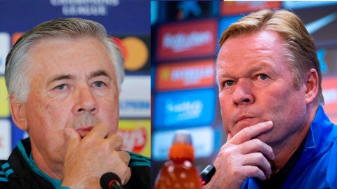 Carlo Ancelotti y Ronald Koeman