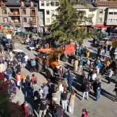 Protesta en Biescas por una línea de evacuación de energía