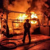 Incendio de una caravana en un camping de Benidorm