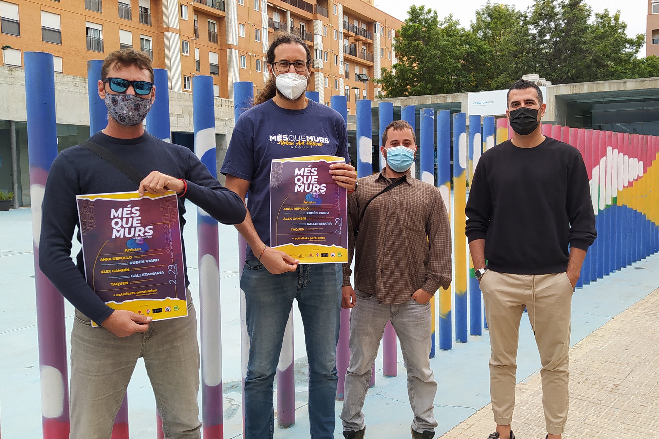 Més que Murs, cinco nuevos murales y artistas diversos llegados desde toda España Més que Murs, cinco nuevos murales y artistas diversos llegados desde toda España