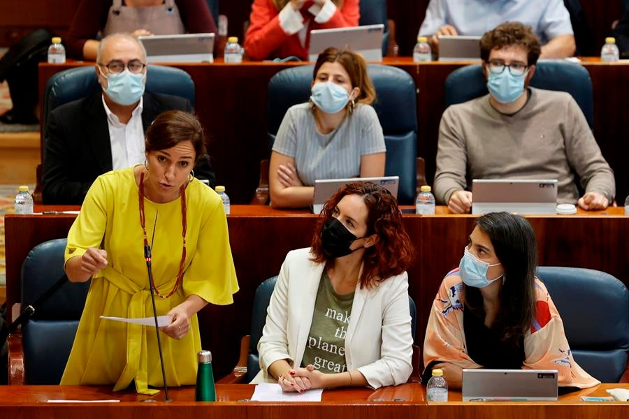Más Madrid califica como "neandertal" la Ley de Igualdad de Vox y acusa a Ayuso de ir de la mano Más Madrid califica como "neandertal" la Ley de Igualdad de Vox y acusa a Ayuso de ir de la mano