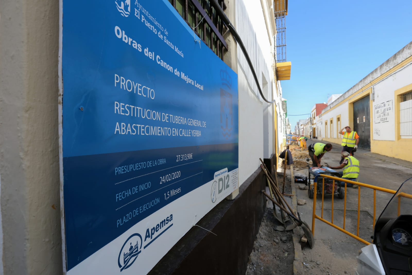 APEMSA licitará antes de 2022 la nueva tubería de suministro del poblado de Doña Blanca APEMSA licitará antes de 2022 la nueva tubería de suministro del poblado de Doña Blanca
