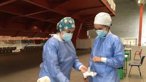 Dispositivo de vacunación en Gijón Dispositivo de vacunación en Gijón