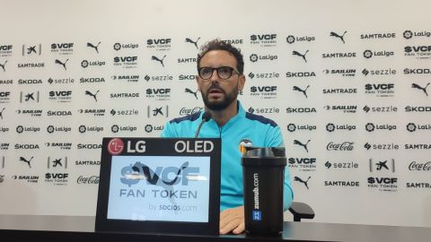 Bordal&aacute;s en la previa ante el Betis