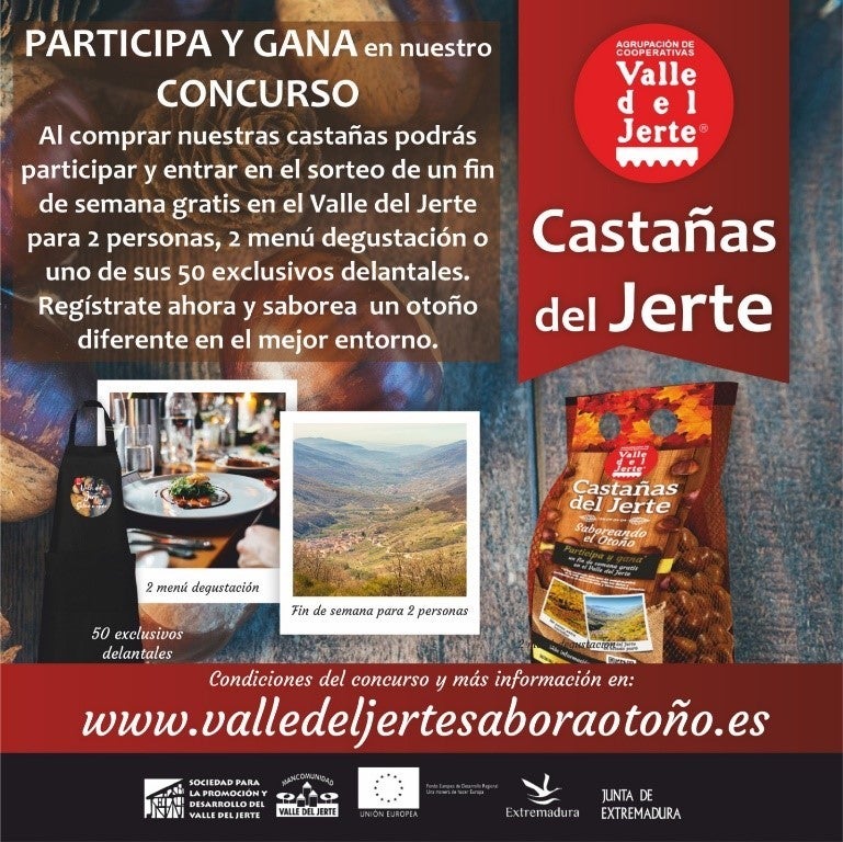 La campaña "Saboreando el otoño" promociona el Valle del Jerte con la castaña como protagonista La campaña "Saboreando el otoño" promociona el Valle del Jerte con la castaña como protagonista