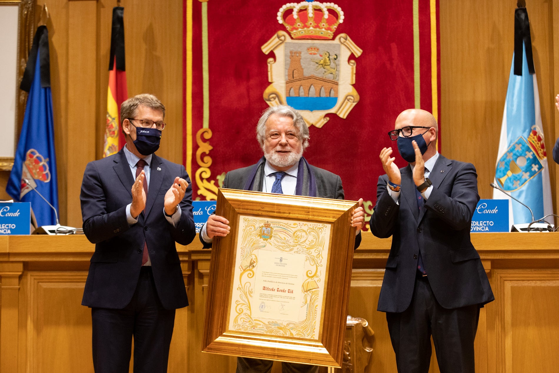 Feijóo destaca o impulso de Alfredo Conde ao galeguismo integrador e fraterno Feijóo destaca o impulso de Alfredo Conde ao galeguismo integrador e fraterno
