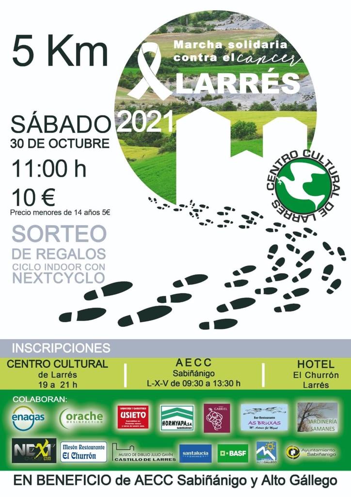 Marcha solidaria contra el cáncer en Larrés Marcha solidaria contra el cáncer en Larrés