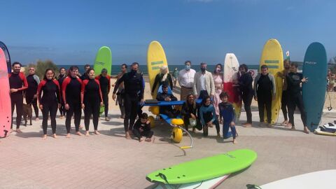 Surf inclusivo en Somo
