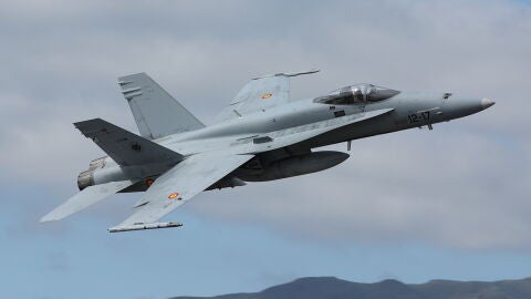 Caza F-18 del Ala 12 del Ej&eacute;rcito del Aire