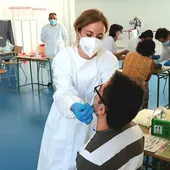 Imagen toma muestras pruebas PCR Imagen toma muestras pruebas PCR