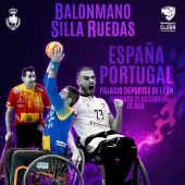 Balonmano silla ruedas españa-portugal en leon