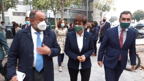 María Gámez a su llegada al campus de Ciudad Real María Gámez a su llegada al campus de Ciudad Real