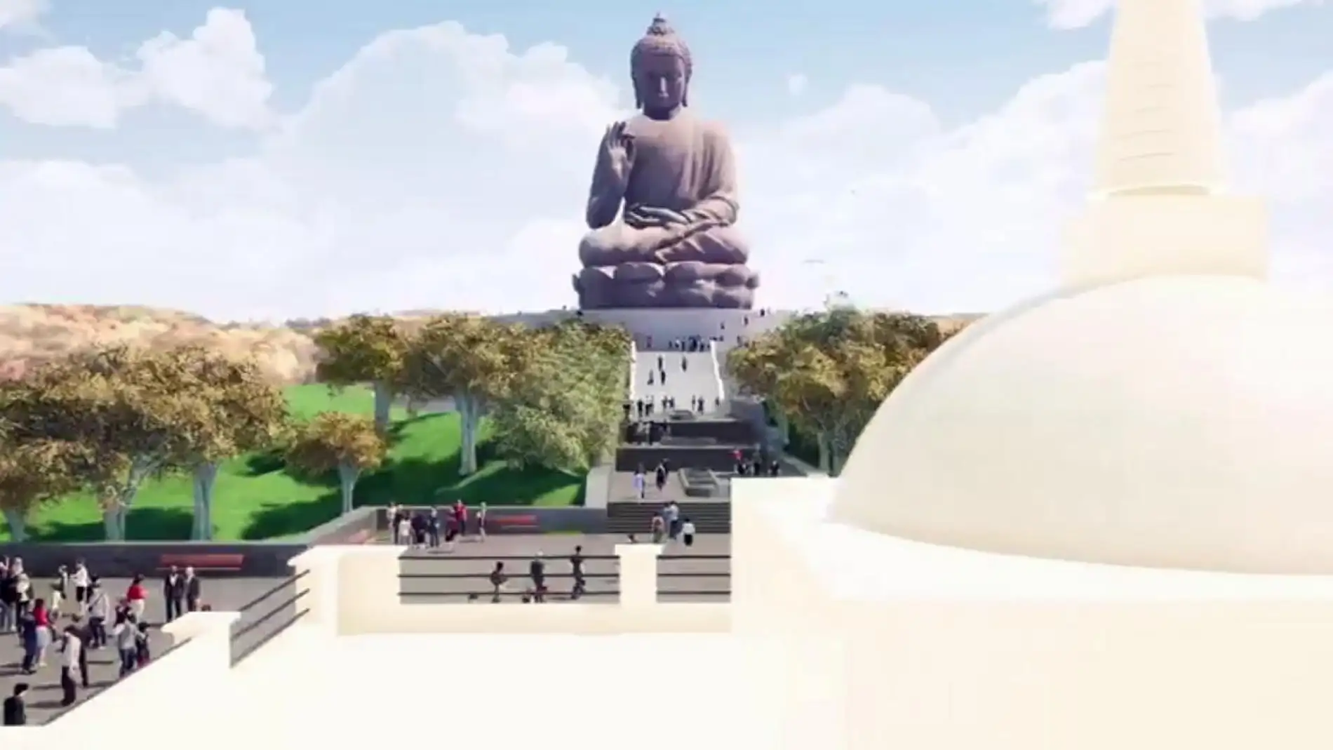 Luis Salaya cree que en dos años comenzará la obra del templo budista de Cáceres