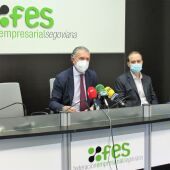 Roberto Manso, presidente FECOSE y Andrés Ortega de FES