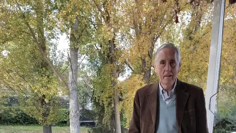 Antonio Escribano, en su vivienda, este jueves Antonio Escribano, en su vivienda, este jueves