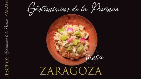 Portada del libro "Tesoros Gastronómicos de la provincia de Zaragoza en la mesa" Portada del libro "Tesoros Gastronómicos de la provincia de Zaragoza en la mesa"