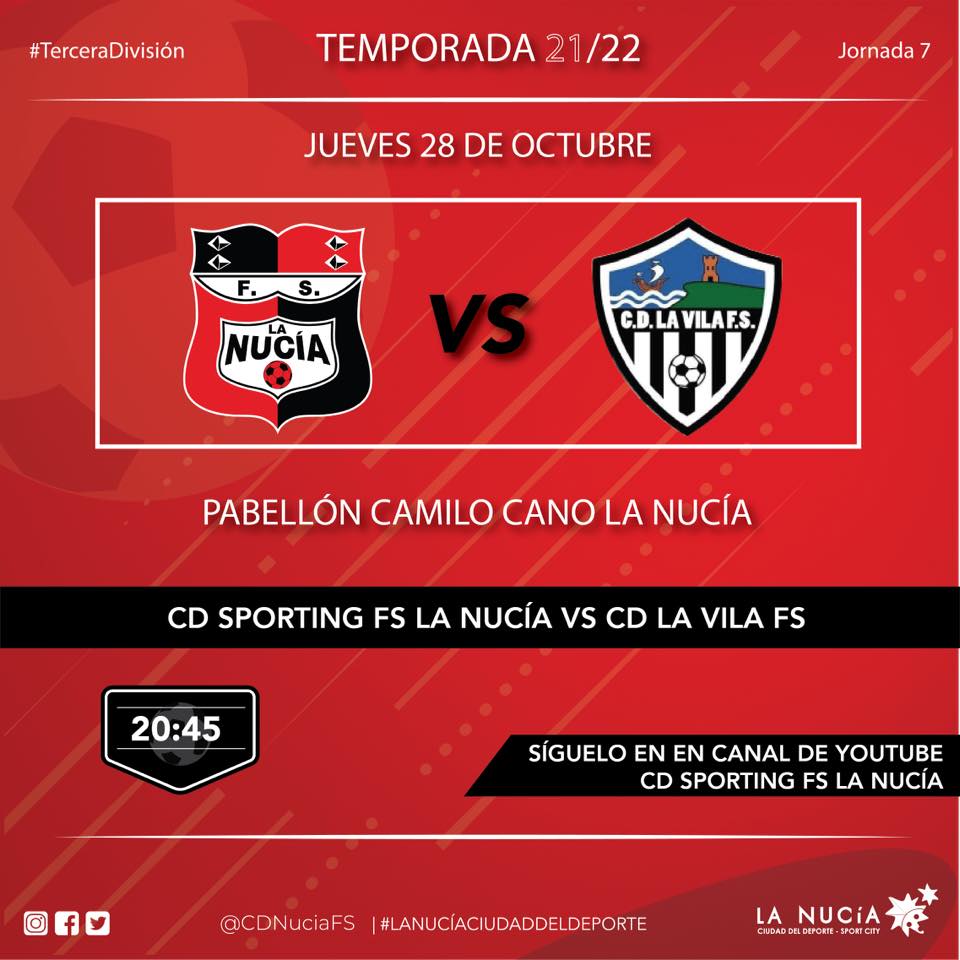 Duelo comarcal en el fútbol sala de Tercera División: Sporting La Nucía vs. Villajoyosa F.S. en el Camilo Cano Duelo comarcal en el fútbol sala de Tercera División: Sporting La Nucía vs. Villajoyosa F.S. en el Camilo Cano