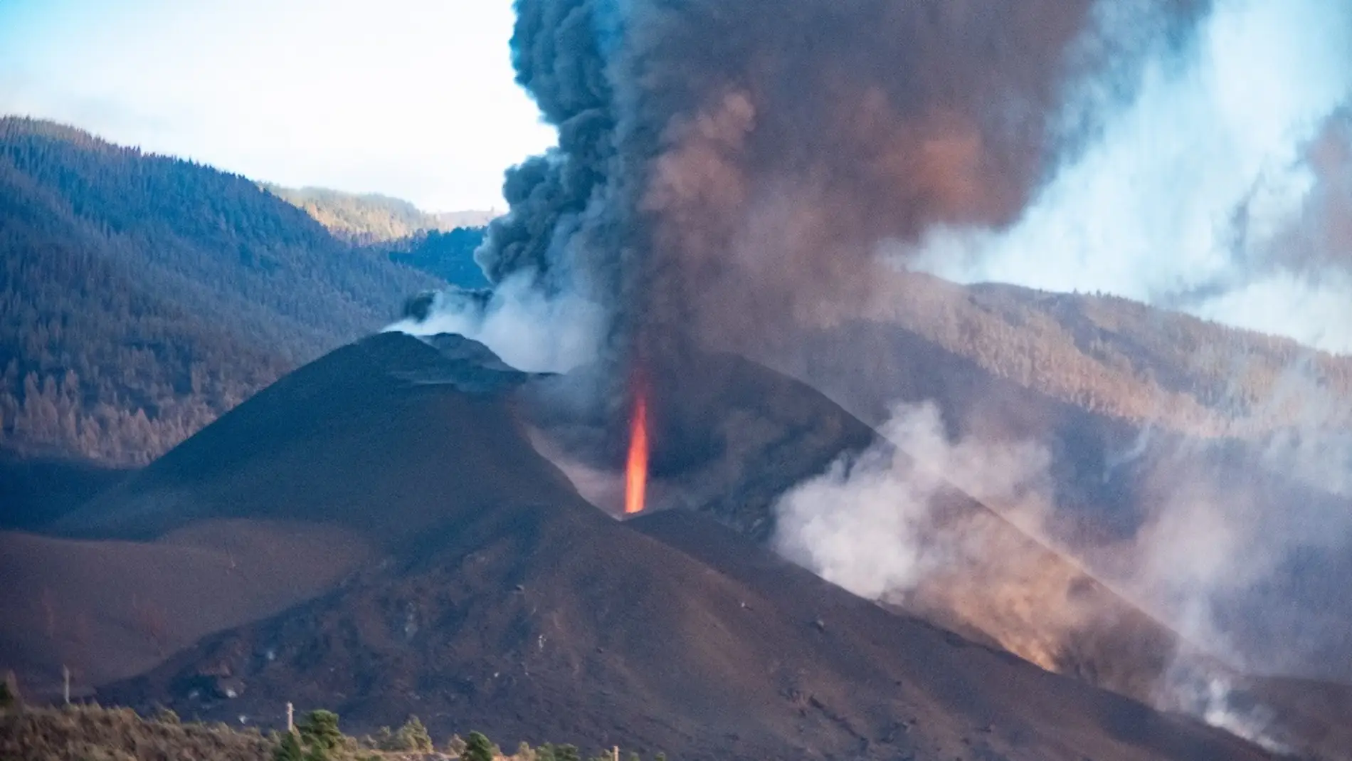 Imagen del volcán de La Palma