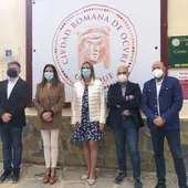 Instantes de la visita al Centro de Recepción del Yacimiento de Ocuri Instantes de la visita al Centro de Recepción del Yacimiento de Ocuri
