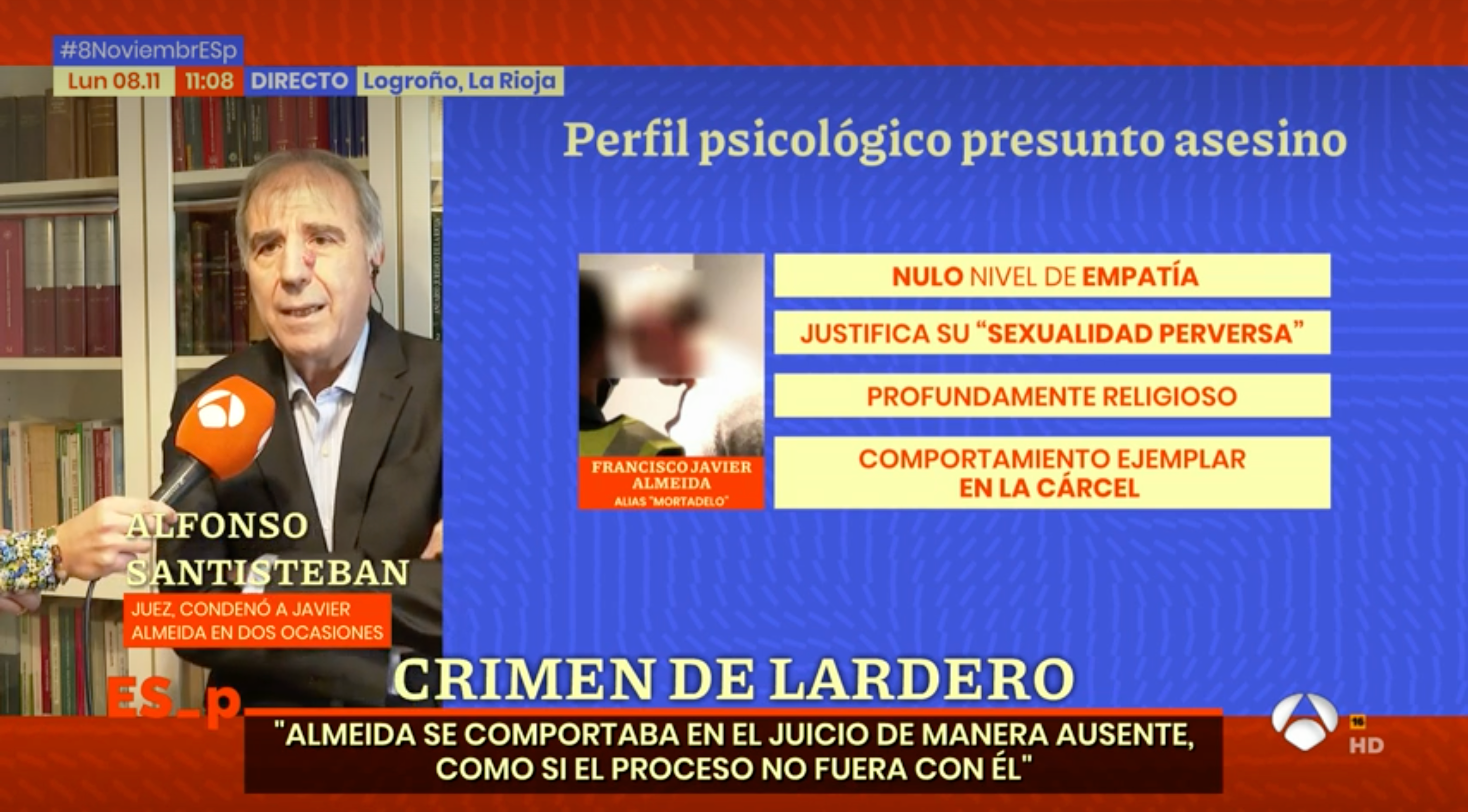 La madre del presunto asesino de Lardero "se encontraba destrozada", según informa el juez que le condenó en otras dos causas La madre del presunto asesino de Lardero "se encontraba destrozada", según informa el juez que le condenó en otras dos causas