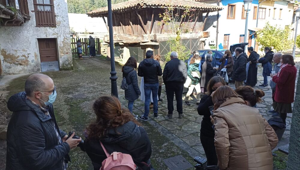 Un momento de la sesión fotográfica