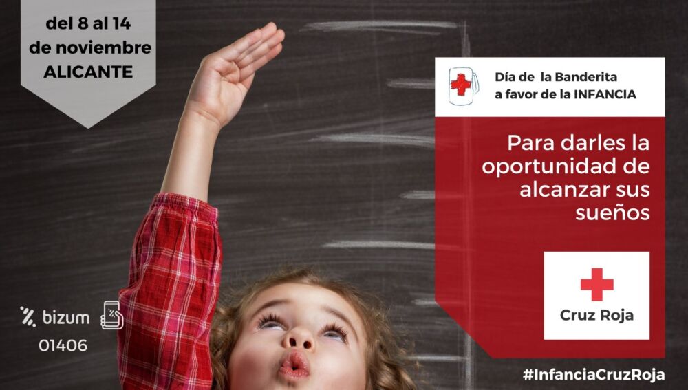 Cartel de la cuestación 2021 de Cruz Roja en Alicante 