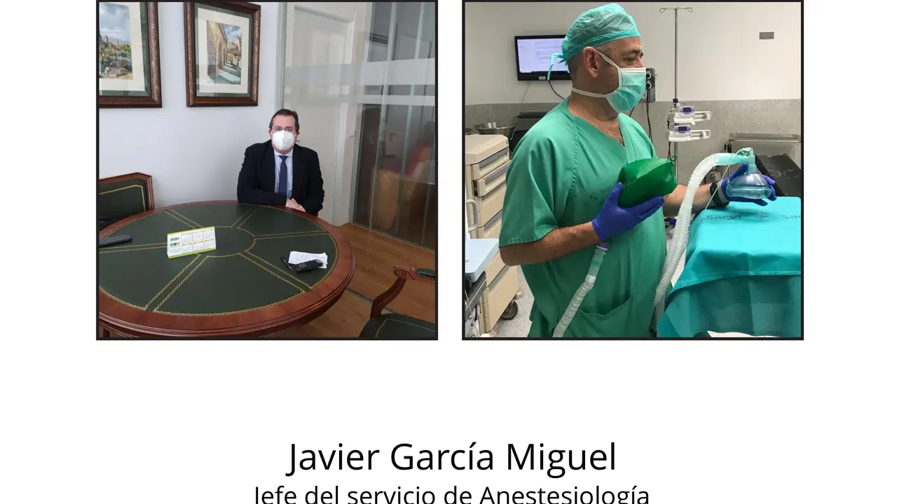 Javier García Miguel, jefe del servicio de anestesioplogía Javier García Miguel, jefe del servicio de anestesioplogía